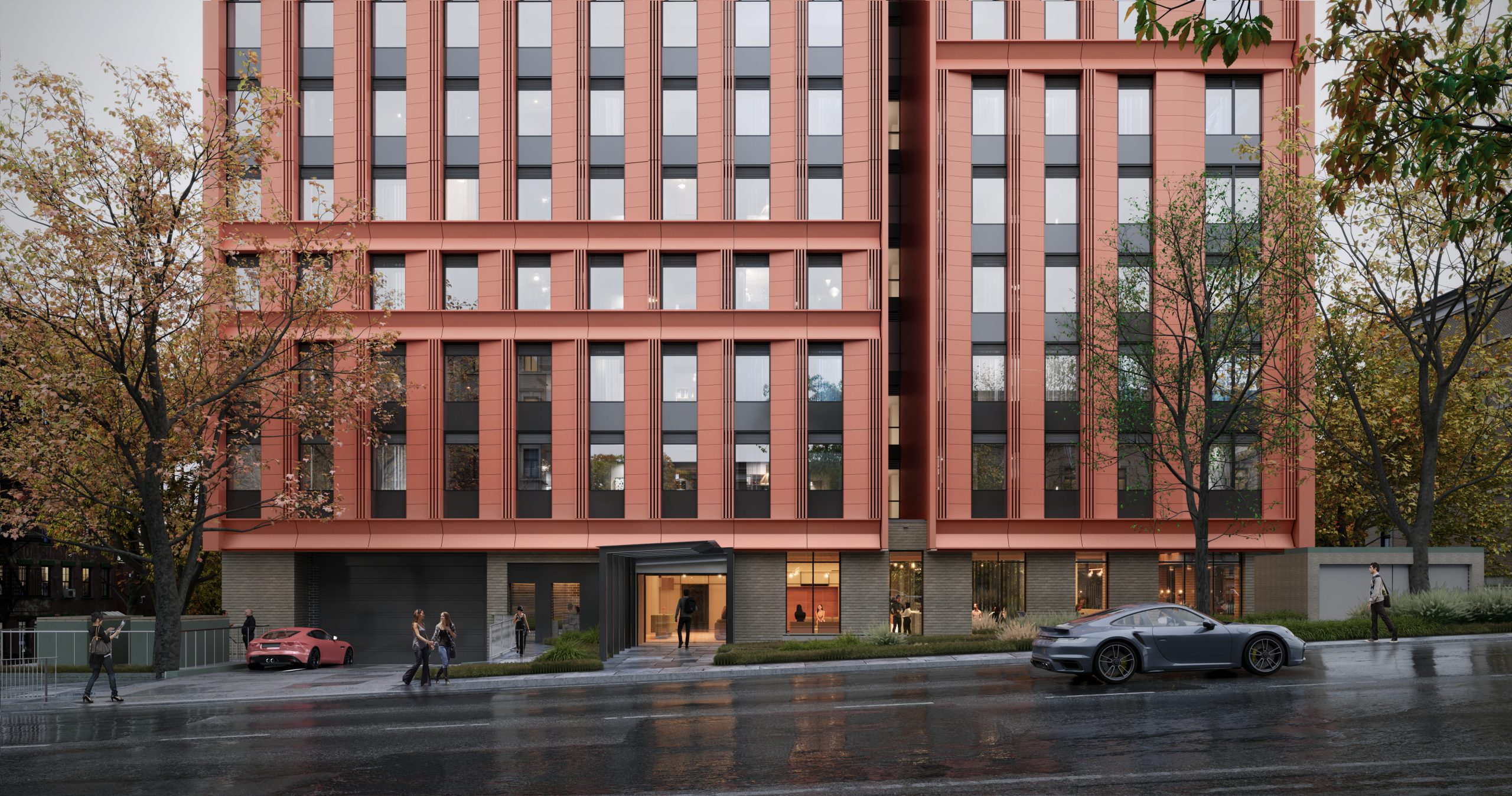 169 & 171 Herring Road, Macquarie Park Rendering Front Facade